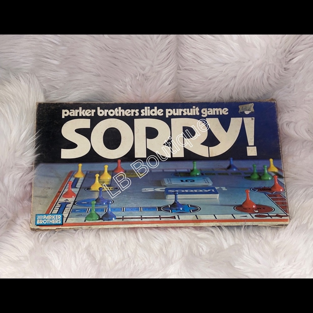 Vintage 1972 Parker Brother’s SORRY #0390 Board Game